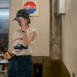 Жилет, летняя футболка без рукавов, коллекция 2022