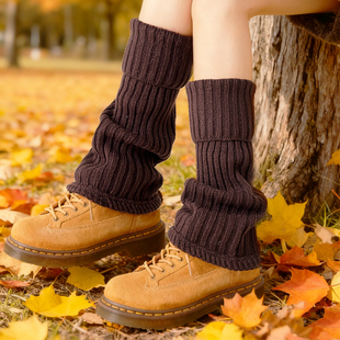 袜套堆堆袜秋冬季 保暖显瘦y2k小腿袜女冬天针织防滑护膝腿套长筒