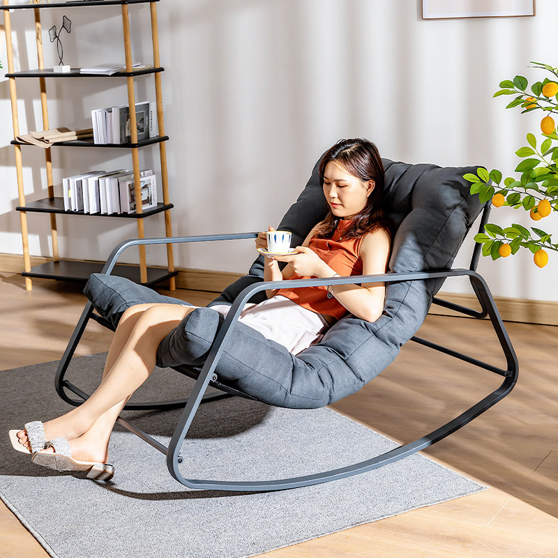 北欧摇椅躺椅大人阳台家用休闲简约网红懒人椅户外庭院铁艺摇摇椅,住宅家具,摇椅,淘宝优惠券,粉丝福利购,淘宝优惠卷