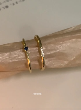 微镶锆石戒指指环尾戒