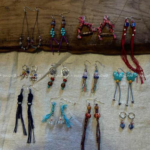 耳环ouswa复古手工小众