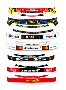 适用于ARAI SK6 CK6K卡丁车赛车F1赛车头盔护目镜贴纸定制6593