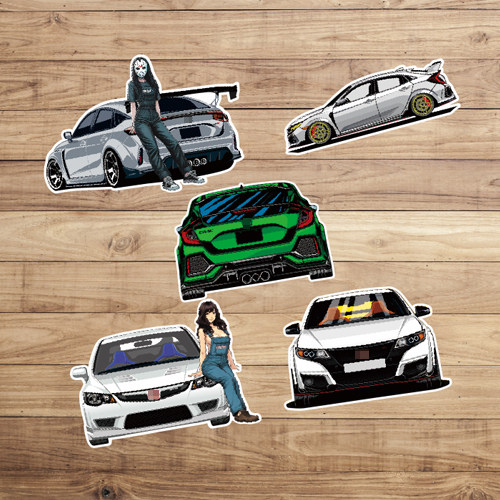 汉魂贴纸适用于本田思域FD2 FK2 FK8 FL5汽车个性定制贴纸 7219