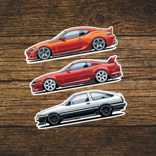 5980 AE86汽车贴纸车身定制车贴 定做车贴适用于丰田GT86 SUPRA