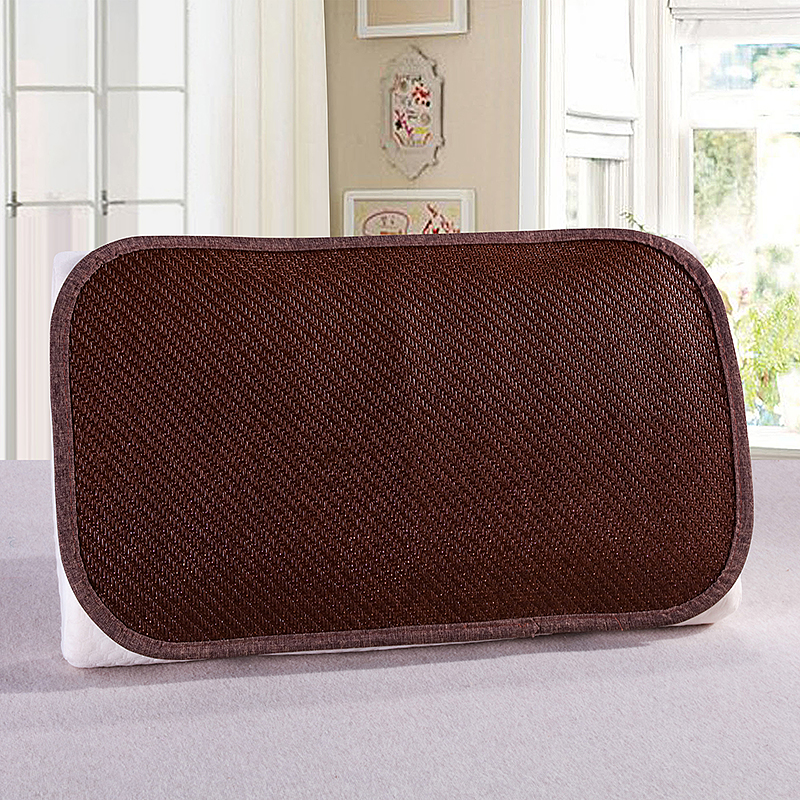 单人凉席冰丝绑带枕头套