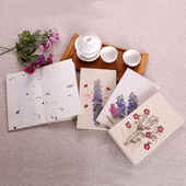 原创手工真花干花笔记本 创意本子情侣生日礼物 鲜花日记本记事本