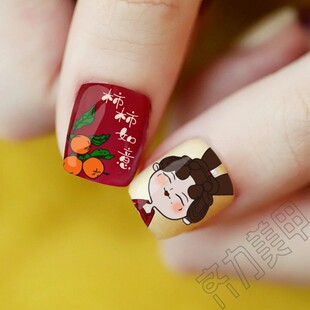 美甲工具中国风古风印花板转印版唐宫夜宴甲油胶做彩绘印花油印章