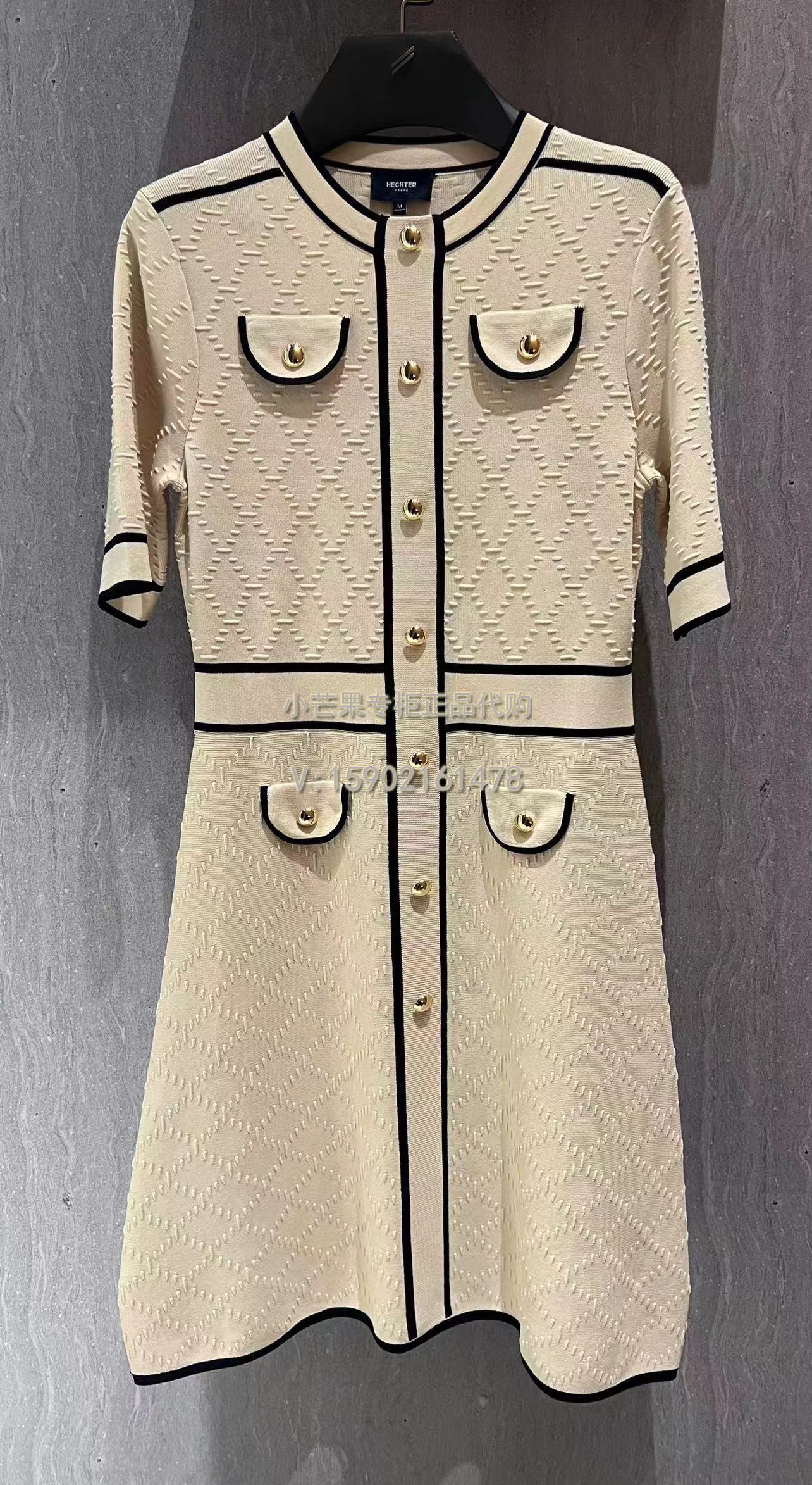 DANIEL HECHTER丹尼爱特专柜正品国内代购2024春夏连衣裙WD12121