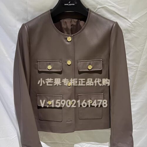 DANIEL HECHTER丹尼爱特专柜正品国内代购24秋冬女装皮衣WF12001