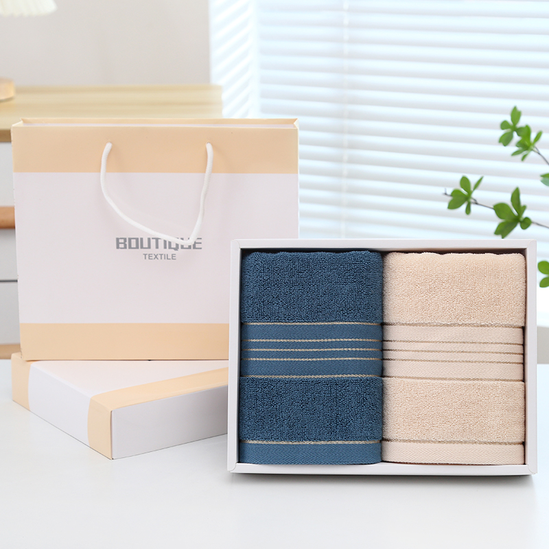 纯棉毛巾浴巾礼盒装开业节日店庆实用伴手礼公司福利定制企业logo