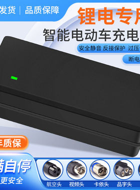 锂电池电动车充电器48V36V60V24V2A72V滑板车锂离子哈雷平衡车