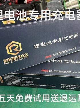 48V60V72V锂电池瓶充6A8A10A润强磷酸铁锂充电润强充电器电动车