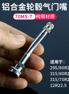 315/80R22.5铝合金钢圈轮毂专用气门嘴70MS-7卡车客车真空胎气嘴