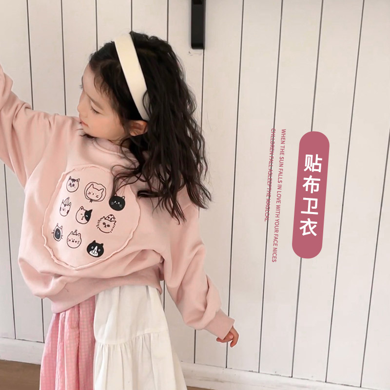 春季韩版卡通圆领宽松