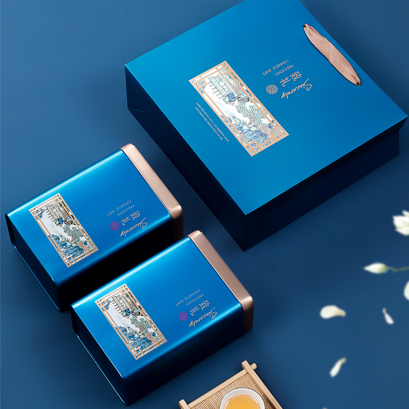 天时包装致礼茶叶包装盒空礼盒绿茶龙井安吉白茶散茶罐茶叶罐高档