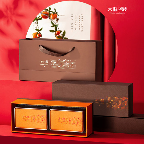 天时包装茶叶礼盒装空盒铁盒茶礼盒铁观音龙井通用礼品盒