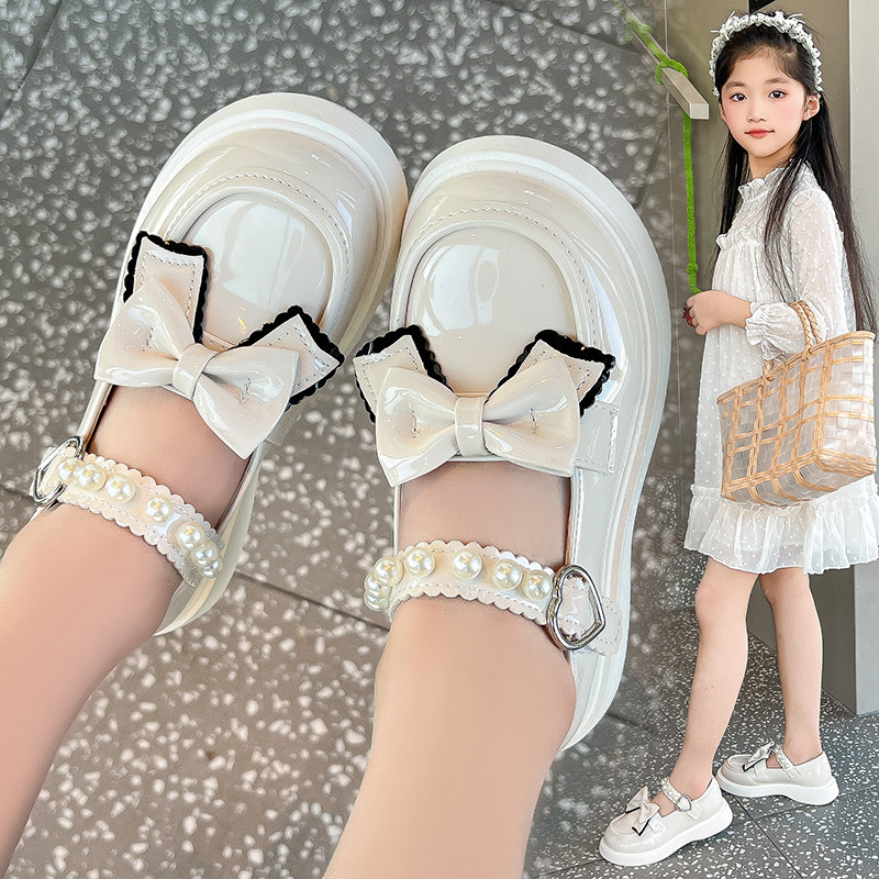 儿童鞋子女童公主乐福鞋