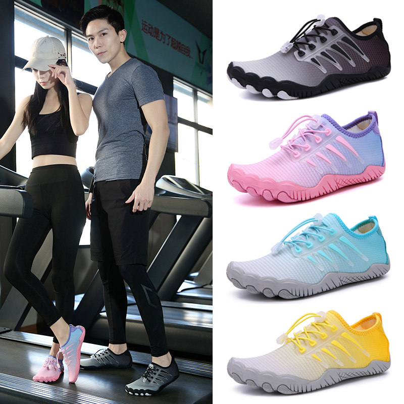 室内健身鞋男瑜伽鞋女防滑减震跑步机专用鞋深蹲跳绳鞋综合训练鞋