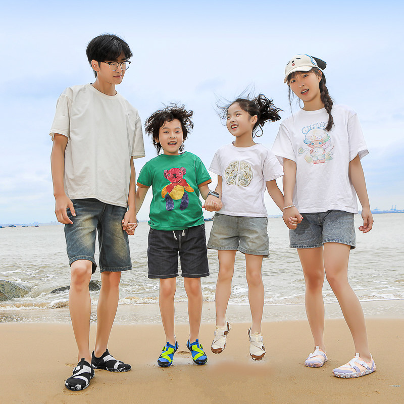 新亲子沙滩鞋防沙赶海礁石鞋速干涉水防滑游泳浮潜桨板溯溪钓鱼鞋