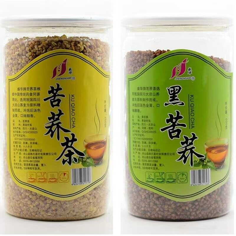 盛华花草茶苦荞茶500g桶装