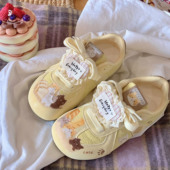 女款 休闲板鞋 2026春季 学生百搭chic小众薄底时尚 子 新款 猫咪德训鞋