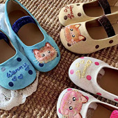 复古可爱猫咪法式 复古平底浅口晚风单鞋 软底蓝色芭蕾鞋 女春夏新款