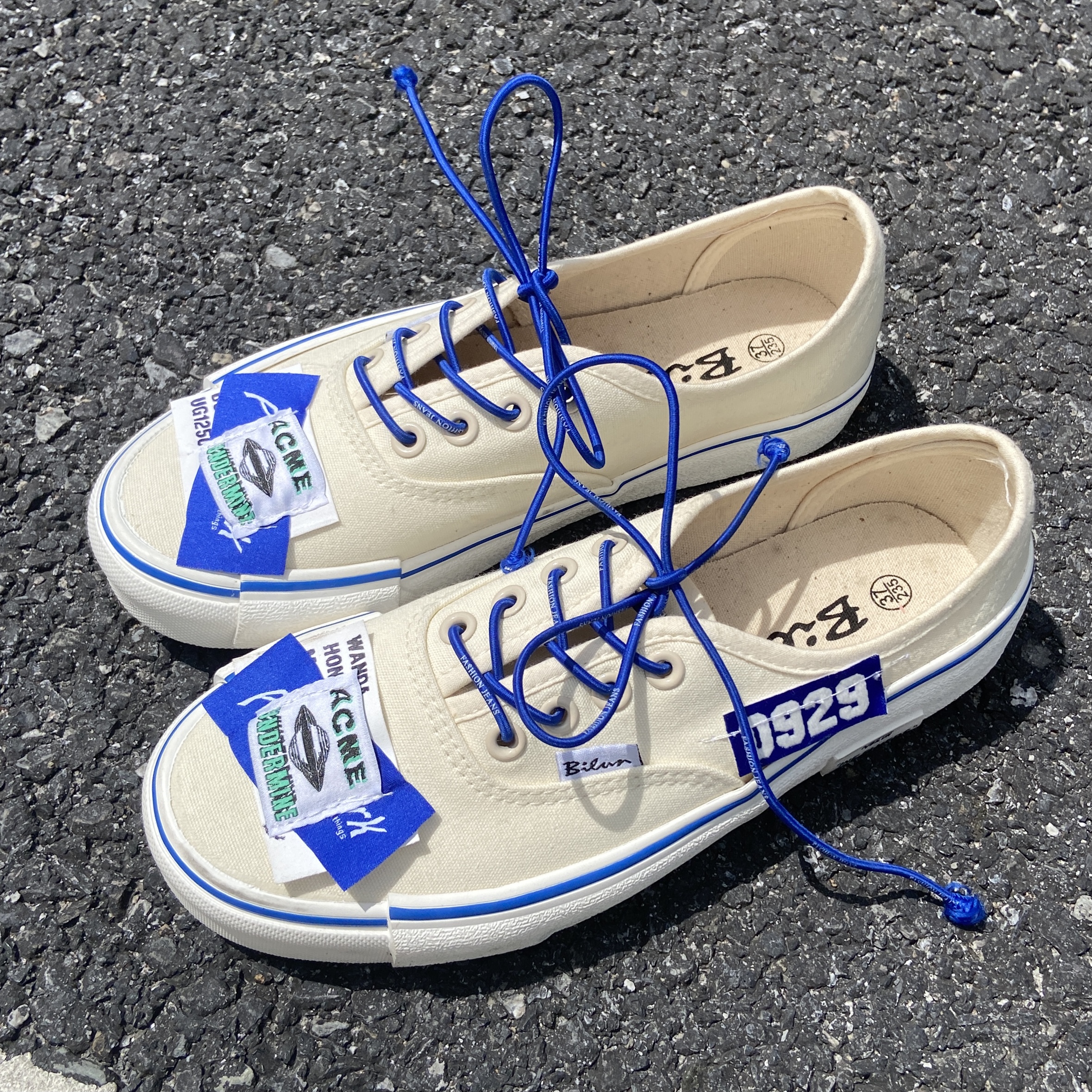 克莱因蓝低帮百搭板鞋夏季鞋子