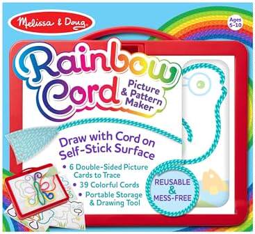 melissa & doug rainbow cord picture & pattern maker draw wit