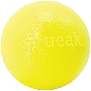 Planet Dog Orbee-Tuff Squeak Ball Yellow Dog Fetch Toy