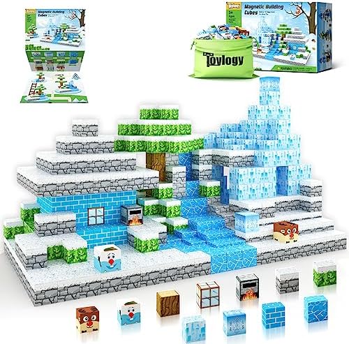 Magnetic Blocks-Build Mine Magnet World Set Frozen Toys for