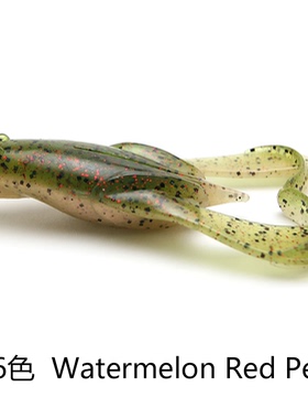 水面系 踢水蛙 日本Keitech Noisy Flapper噪音 实心蛙鲈鱼软饵