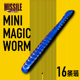 4寸 Mini 美国 面条虫 MISSILE BAITS Magic Worm软饵路亚假饵
