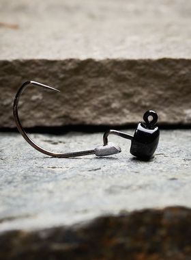 内德钩 曲柄钩 美国Zman路亚加强铅头钩高强度内德钩 内德钓组Ned