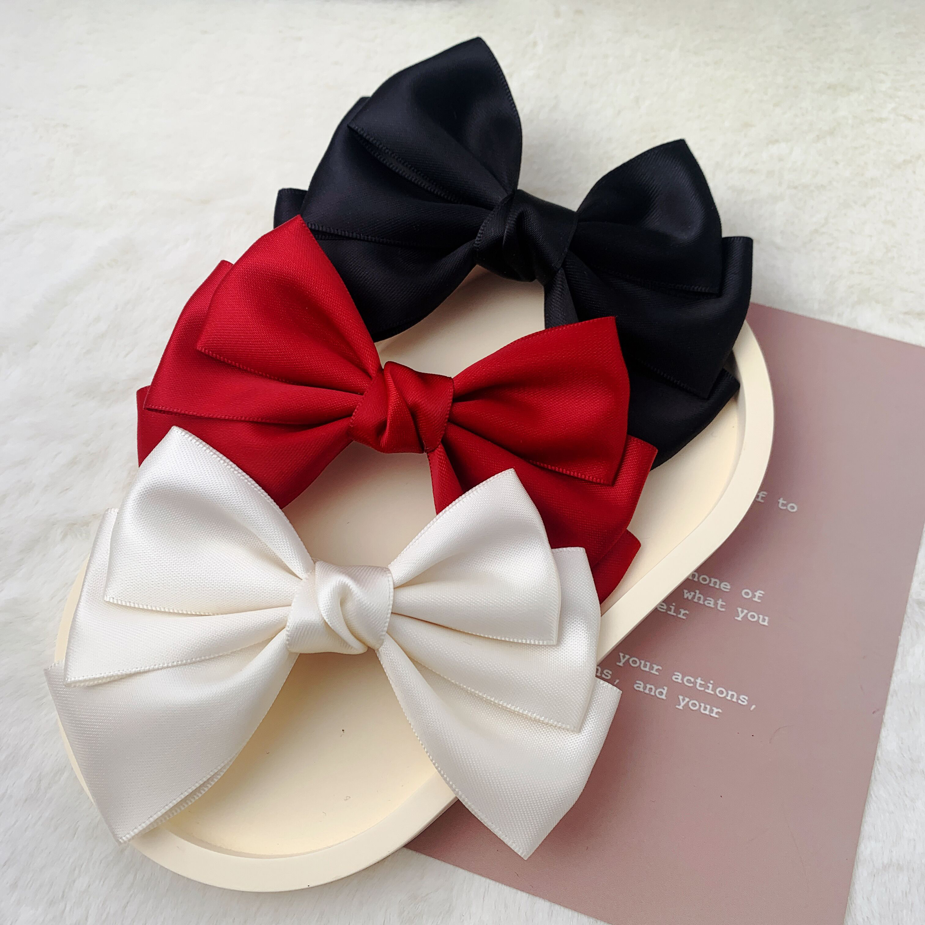 在逃公主蝴蝶结发夹后脑勺高颅顶神器甜美少女心头饰韩系顶夹发饰