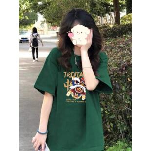 妈妈短袖t恤女装2026早春新款欧货夏季宽松韩系chic别致潮牌上衣