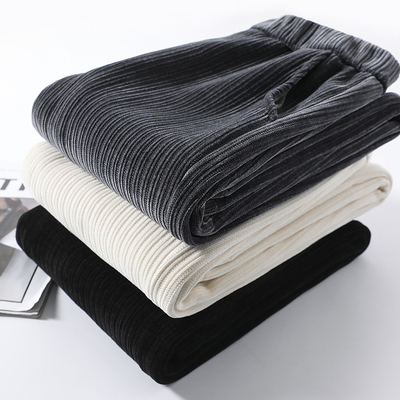 高个子秋冬直筒裤加绒女裤