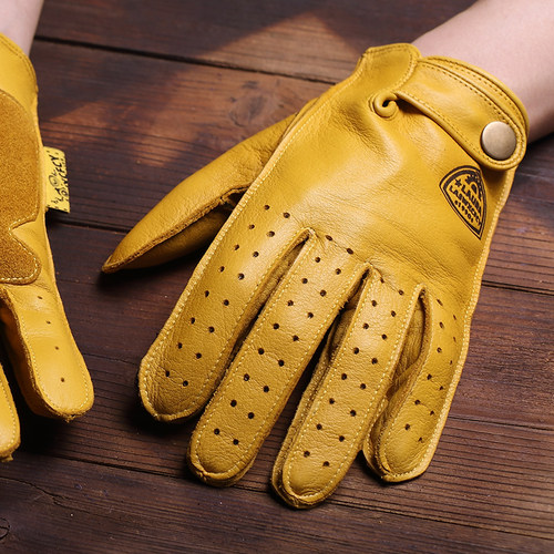 LASWXCFCY男女牛皮夏季汽车驾驶