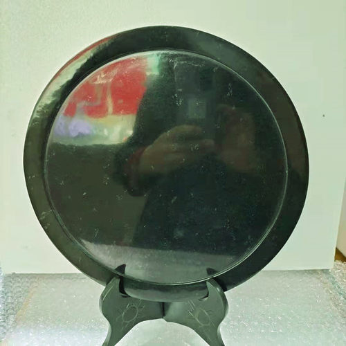 酒泉夜光杯大茶盘大酒盘祁连山墨玉甘肃特产鸳鸯玉蛇纹玉直销包邮