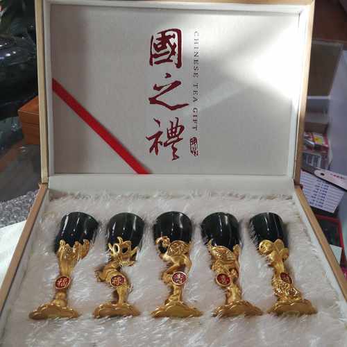 酒泉夜光杯祁连山墨玉甘肃特产鸳鸯玉五福临门蛇纹玉厂家直销包邮