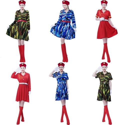 广场军鼓服女装腰兵服长