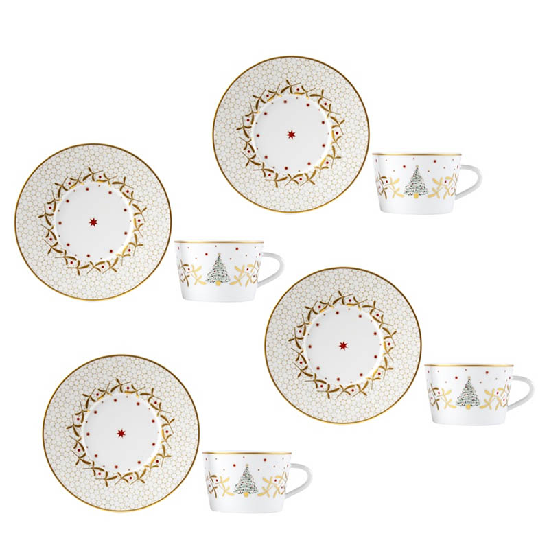 Bernardaud/柏图法国进口咖啡杯茶杯马克杯高档一杯一碟茶壶套装