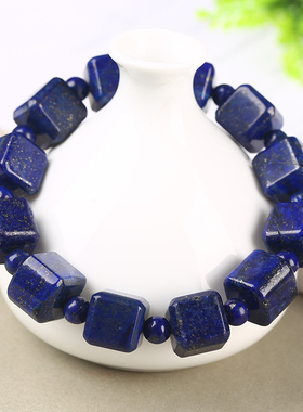 天然青金石手链老料挑直播间方糖