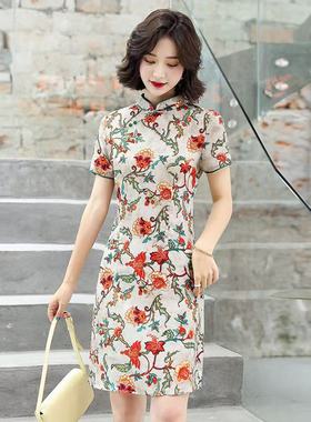 新中式 夏季新中式改良旗袍连衣裙L8931LYQ