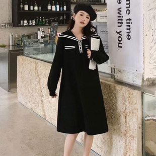 新品 海军领气质小香风连衣裙L910LYQ