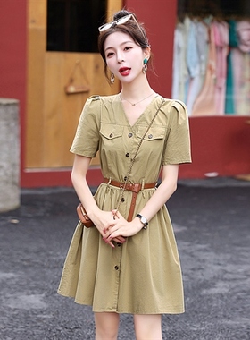 气质收腰连衣裙  9839LYQ