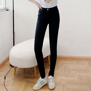 韩版 时尚 子女春秋2023新款 显瘦气质九分裤 W142 修身 酷伽休闲裤