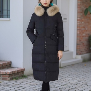 冬季 送毛领 连帽羽绒服Y005YRF