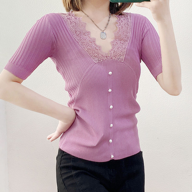 短袖洋气减龄上衣女士短袖