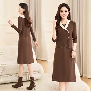 Y212TZ 气质毛衣两件套 新品 优雅时尚