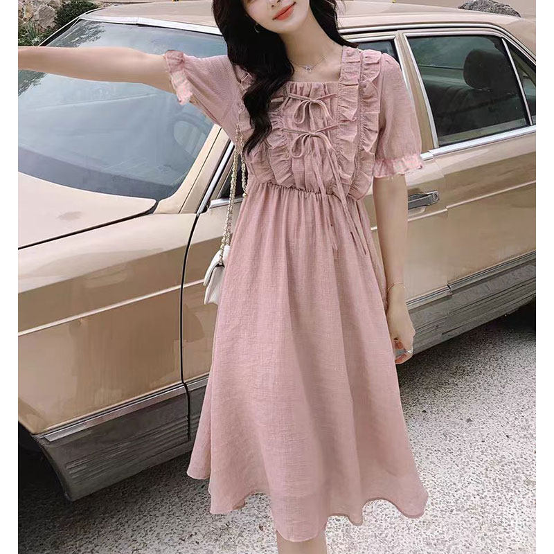 粉色诱惑夏季甜美系带连衣裙8839RT,女装/女士精品,连衣裙,淘宝优惠券,粉丝福利购,淘宝优惠卷